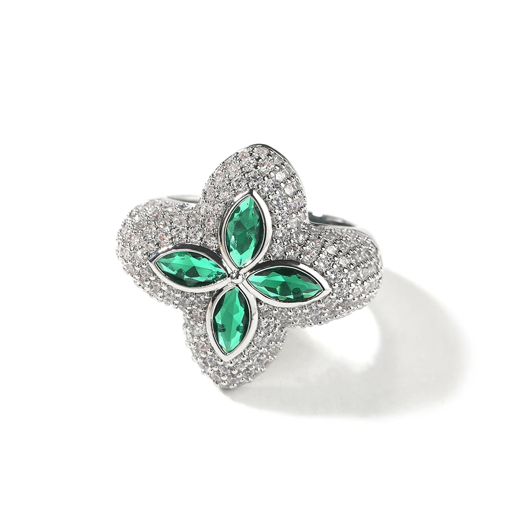 Green Clover Ring