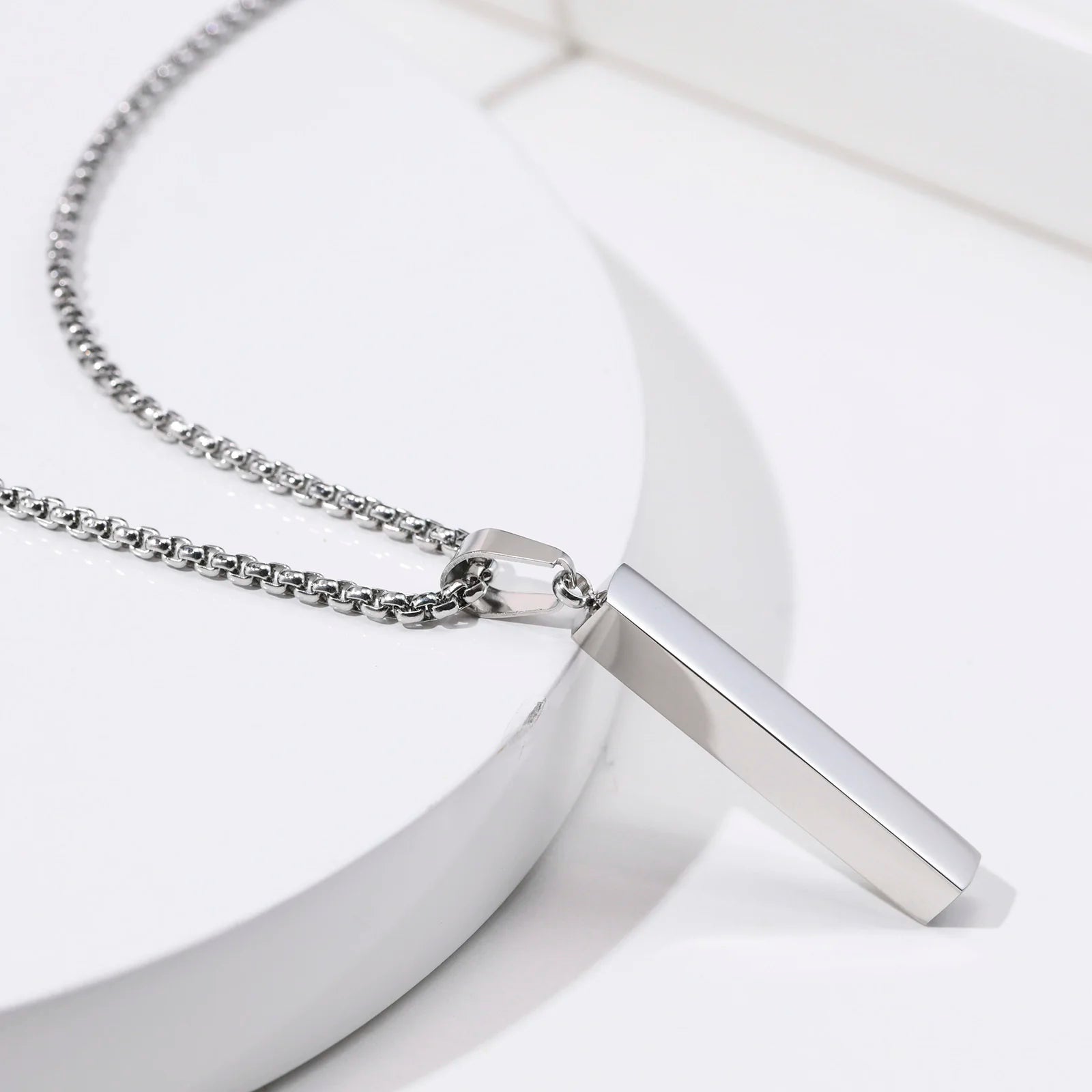 Silver Bar Necklace