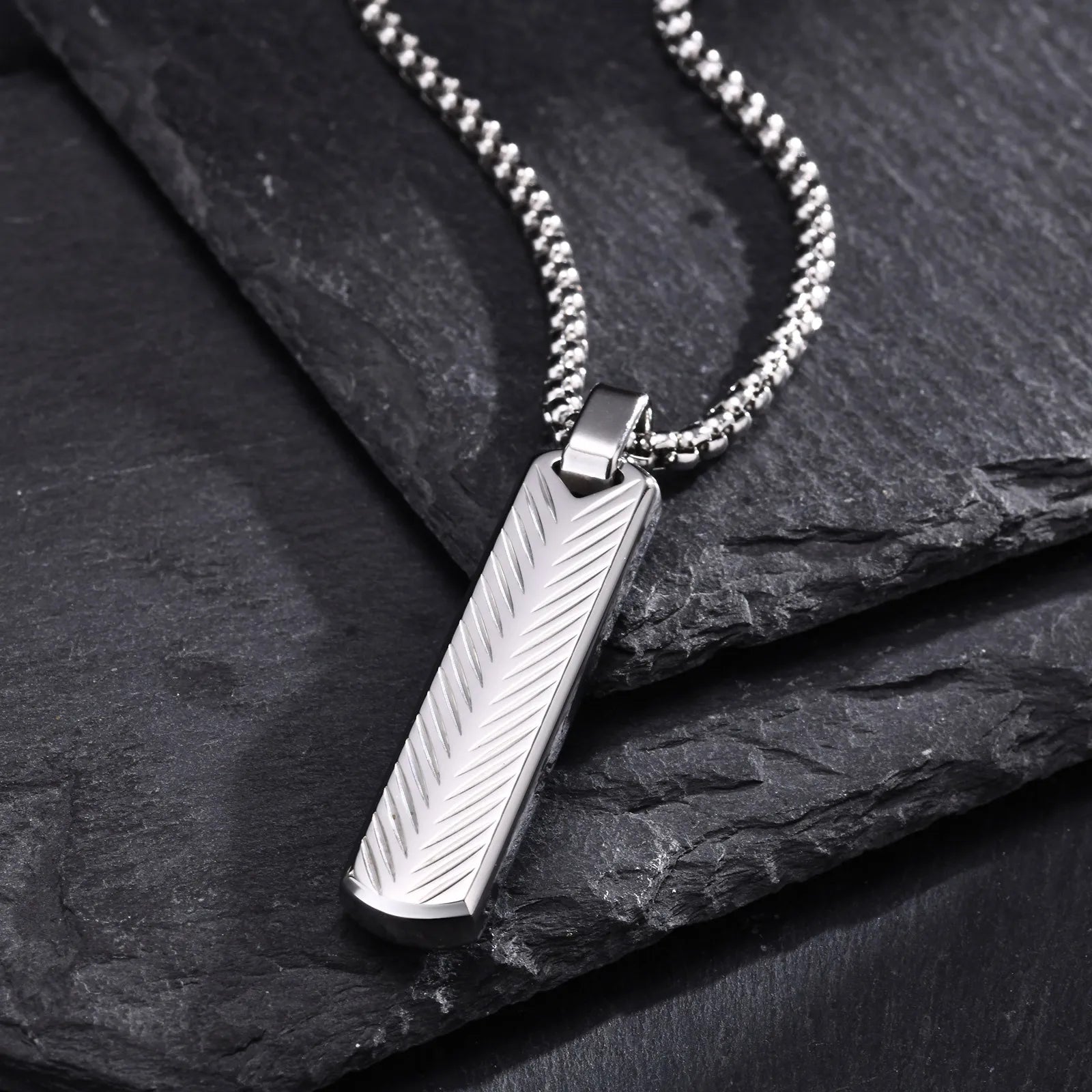 Silver Bar Necklace