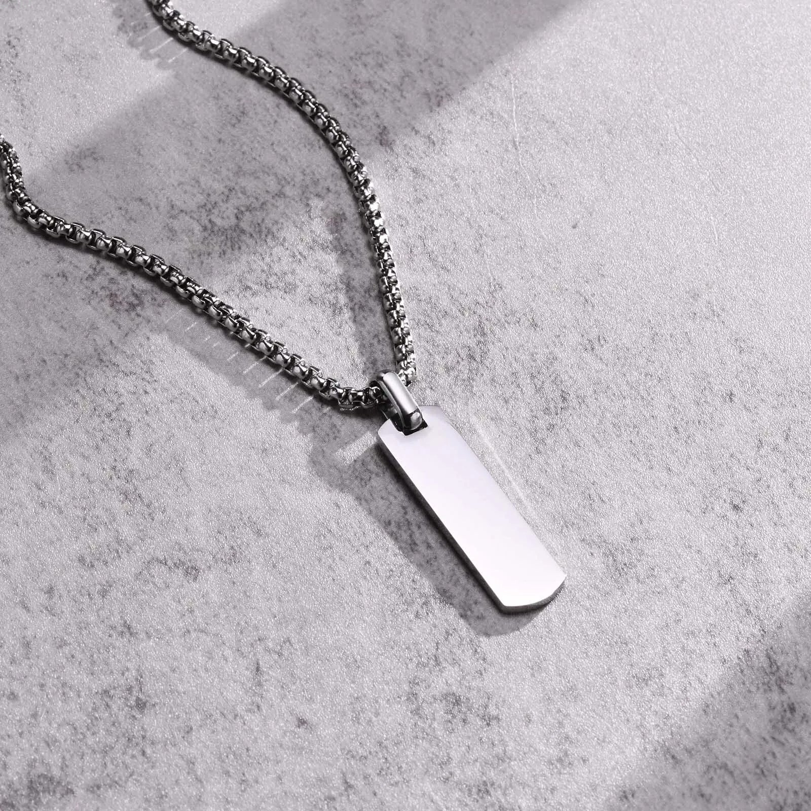 Silver Bar Necklace