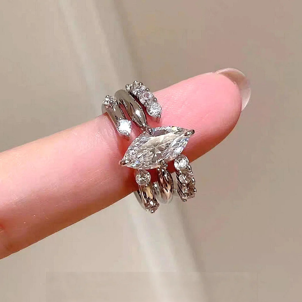 Marquise Moissanite Set